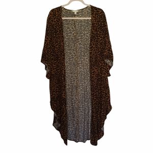 Terra Sky Cheetah print kimono